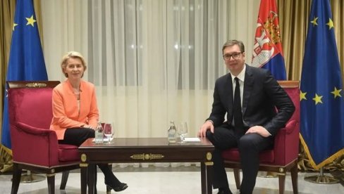 VUČIĆ SA FON DER LAJENOVOM: U vili Mir sa šeficom EK o situaciji na KiM i evrointegracijama