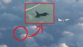 BRITANSKI TAJFUNI PRESRELI RUSE! Snimak bliskog susreta na nebu - lovci se zalepili za gigantskog tupoljeva (VIDEO)