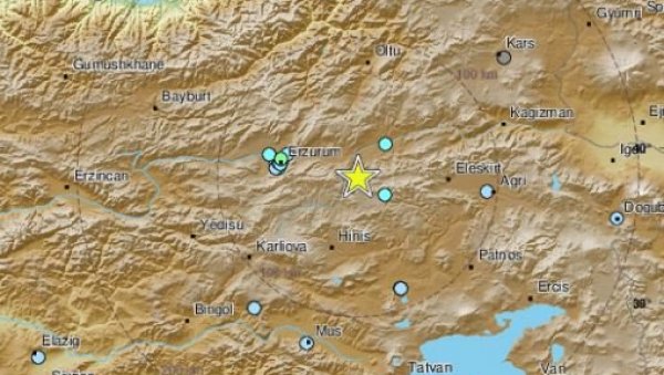 ЈАК ЗЕМЉОТРЕС ПОГОДИО ТУРСКУ: Тресло се тло у Ерзуруму