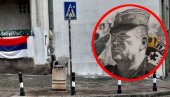 ZAŠTO JE UKLONJEN MURAL RATKU MLADIĆU? Oglasili se iz Opštine Vračar