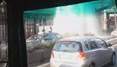 GEJZIR NA VRAČARU: Pukao hidrant u Makenzijevoj ulici (VIDEO)