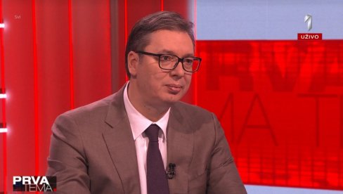 VUČIĆ NA TV PRVA: Predsednik o svim važnim i aktuelnim temama
