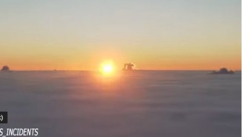 GEJZIRI OD OBLAKA: Nezapamćeni izlazak sunca iznad Sankt Peterburga (VIDEO)