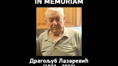 PREMINUO DR DRAGOLJUB LAZAREVIĆ: Napustio nas je hrabri ratni hirurg PREMINUO DR DRAGOLJUB LAZAREVIĆ: Napustio nas je hrabri ratni hirurg
