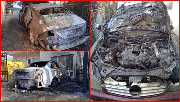 КАМЕРЕ СНИМИЛЕ ЧОВЕКА СА КАПУЉАЧОМ: И даље траје лов у Врању, запалио аутомобиле испред куће директора Паркинг сервиса
