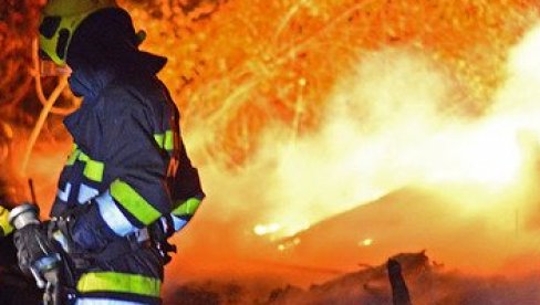 POŽAR U BAČKOJ PALANCI: Vatrogasci u borbi sa vatrenom stihijom (VIDEO)