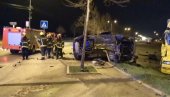 SAOBRAĆAJNA NESREĆA U NIŠU: Vozilo udarilo u ivičnjak, pa letelo trideset metara (VIDEO)