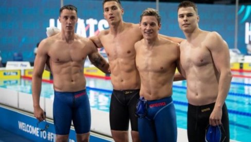 SRBI JURE OLIMPIJSKU VIZU: Naša muška štafeta na 4h100 m slobodno pokušaće u nedelju na SP u Dohi da overi kartu za Pariz