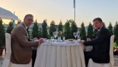 VIŠE NEGO DOVOLJNO: Predsednik Vučić na večeri sa Lajčakom (FOTO)