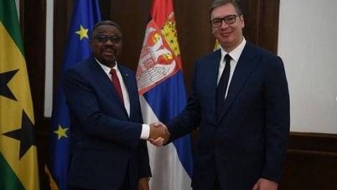 VUČIĆ SA PREMIJEROM SAO TOME I PRINSIPE: Zahvalan na podršci suverenitetu i teritorijalnom integritetu Srbije VUČIĆ SA PREMIJEROM SAO TOME I PRINSIPE: Zahvalan na podršci suverenitetu i teritorijalnom integritetu Srbije