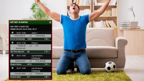 KOD NAS NIŠTA NOVO! Tip tiket ponovo prošao - kvota maestralna! KOD NAS NIŠTA NOVO! Tip tiket ponovo prošao - kvota maestralna!