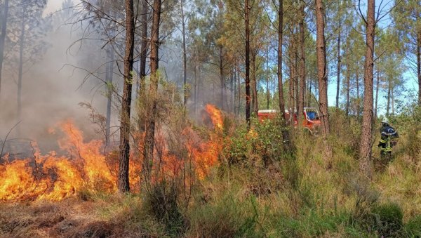 ХИЉАДЕ ВАТРОГАСАЦА НА ТЕРЕНУ: Пожари и даље букте у Шпанији, Португалу и Француској