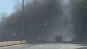 GUST DIM NAD BRANKOVIM MOSTOM: Požar u centru grada, gori jedan od lokala (FOTO, VIDEO)