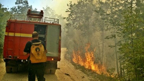 ЛОКАЛИЗОВАН ПОЖАР У БАРСКОМ НАСЕЉУ РАТАЦ: У току санација пожаришта