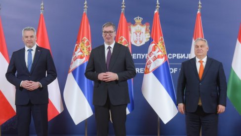 ВУЧИЋ СУТРА У БЕЧУ: Председник се састаје са Орбаном и Нехамером