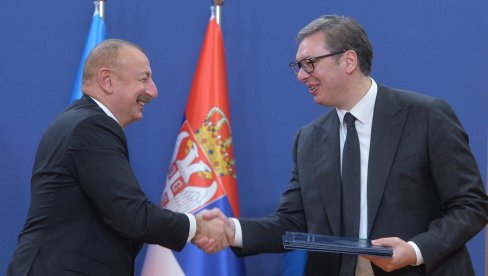 ŽELIM VAM DOBRO ZDRAVLJE, SREĆU I NOVE USPEHE ZA DOBROBIT PRIJATELJSKOG NARODA: Alijev čestitao Vučiću pobedu na izborima ŽELIM VAM DOBRO ZDRAVLJE, SREĆU I NOVE USPEHE ZA DOBROBIT PRIJATELJSKOG NARODA: Alijev čestitao Vučiću pobedu na izborima