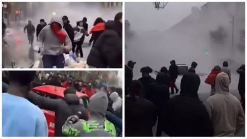 OPŠTI HAOS ZBOG MUNDIJALA: Gori Brisel, specijalci na ulicama! Meč Belgija - Maroko izazvao velike nerede (VIDEO)
