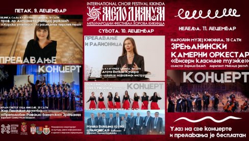 HORSKI FESTIVAL U KIKINDI: Od petka do nedelje treći ,,Melodianum (FOTO) HORSKI FESTIVAL U KIKINDI: Od petka do nedelje treći ,,Melodianum (FOTO)