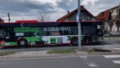 VATRA BUKNULA TOKOM VOŽNJE: Incident u Nišu, zapalio se autobus (FOTO)