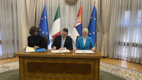 MINISTARI POTPISALI MEMORANDUM O SARADNJI: Jačamo saradnju sa Italijom u oblasti obrazovanja i nauke MINISTARI POTPISALI MEMORANDUM O SARADNJI: Jačamo saradnju sa Italijom u oblasti obrazovanja i nauke