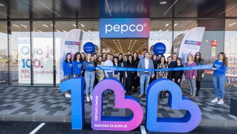 MNOGO RAZLOGA ZA SLAVLJE: Otvaranje 100. Pepco prodavnice u Srbiji MNOGO RAZLOGA ZA SLAVLJE: Otvaranje 100. Pepco prodavnice u Srbiji