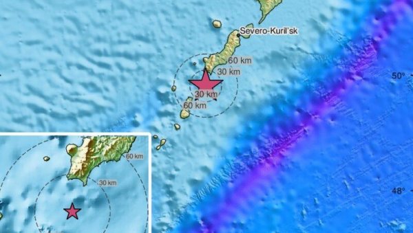 РЕГИСТРОВАНО НОВО ПОДРХТАВАЊЕ ТЛА: Русију погодио снажан земљотрес