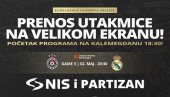 NIS i KK Partizan pozivaju crno-bele na direktan prenos utakmice Partizan – Real Madrid