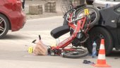 SUDAR TAKSIJA I MOPEDA: Motociklista pao i zadobio povrede