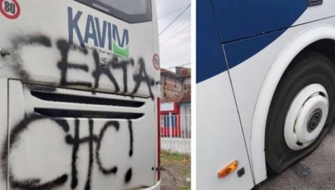 VARVARSKI ČIN U ČAČKU: Oštetili i ispisali uvredljive grafite na autobusima predviđenim za dečje ekskurzije