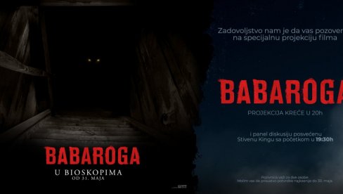 U MTS DVORANI 31. MAJA: Premijera filma Babaroga i Veče Stivena Kinga