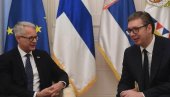 OPROŠTAJNA POSETA AMBASADORA FINSKE: Vučić se zahvalio Lahdevirti na posvećenosti, razgovarali o unapređenju saradnje (FOTO)