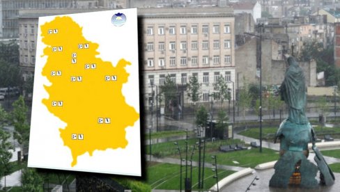 UPALJEN METEOALARM U CELOJ SRBIJI: Upozorenje RHMZ-a, stižu nam obilni pljuskovi sa grmljavinom