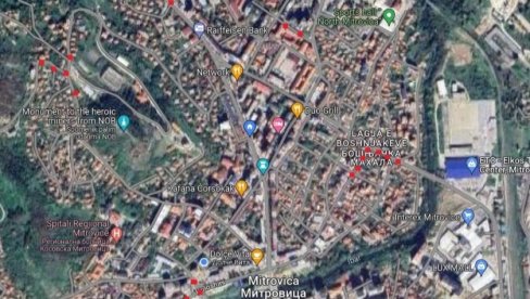 MAPA RASPOREĐIVANJA KUTRIJEVIH SPECIJALACA: Napravili obruč u Kosovskoj Mitrovici (FOTO)
