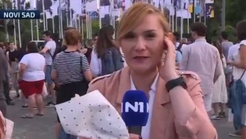 ŽURKA NA PROTESTU U NOVOM SADU: Skup nema veze sa ubijenom decom (VIDEO)