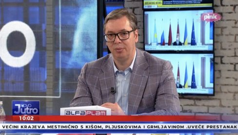 VUČIĆ U NOVOM JUTRU: Kurti neće stati, on čezne za ratom