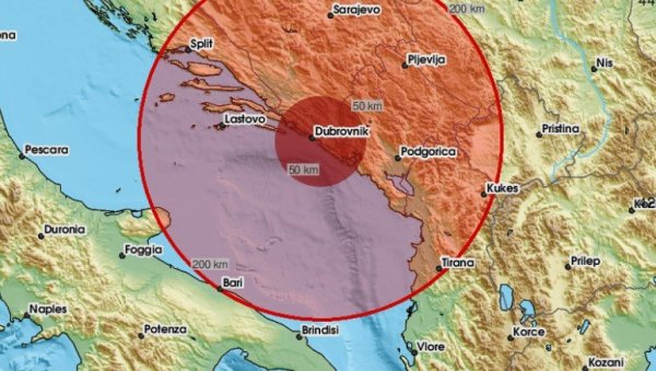 БИЛО ЈЕ КРАТКО, ЈАКО И ЗАСТРАШУЈУЋЕ: Јак земљотрес рано јутрос узнемирио Дубровчане, осетио се и у Требињу