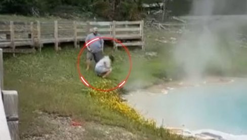 ZAŽALILA ISTOG TRENA: Stavila ruku u ključalo jezero kako bi videla da li je vruće (VIDEO) ZAŽALILA ISTOG TRENA: Stavila ruku u ključalo jezero kako bi videla da li je vruće (VIDEO)