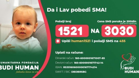 MALOM NOVOSAĐANINU DIJAGNOSTIKOVANA OPASNA BOLEST SMA: Lavu Teodoroviću potreban spasonosni lek zolgensma