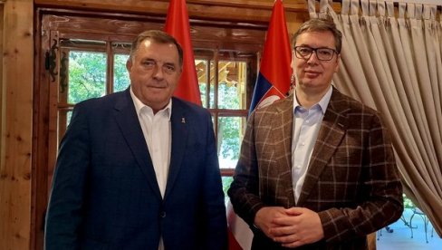 VUČIĆ SE SASTAO SA DODIKOM: Dogovorili smo se da u najkraćem roku organizujemo skup svih državnih organa Srbije i Srpske