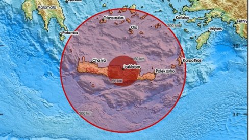 ЗЕМЉОТРЕС ПОГОДИО КРИТ: Тресло се грчко острво
