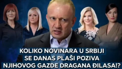 Колико новинара у Србији се данас плаши позива њиховог газде Драгана Ђиласа (ВИДЕО)