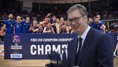 BRAVO, ŠAMPIONI! Vučić čestitao pobedu orlićima: Ponovo ste na krovu Evrope