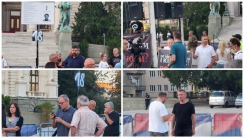 POLITIČKI PROTEST: Demonstranti na čelu sa političarima prošetali do Ministarstva prosvete