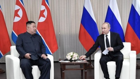 ŠTA SU DVOJICA LIDERA RAZGOVARALI U ČETIRI OKA? Završio se sastanak Putina i Kima - Naši odnosi ne treba nikoga da brinu