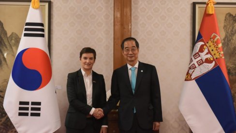 NOVO POGLAVLJE SRPSKO-KOREJSKIH ODNOSA: Premijerka Ana Brnabić započela razgovore sa Han Dok-Suom (FOTO)