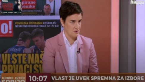 OPOZICIJU JE ZASLEPILA MRŽNJA PREMA VUČIĆU Brnabić: Predsednik je personifikacija toga da Srbija ide napred