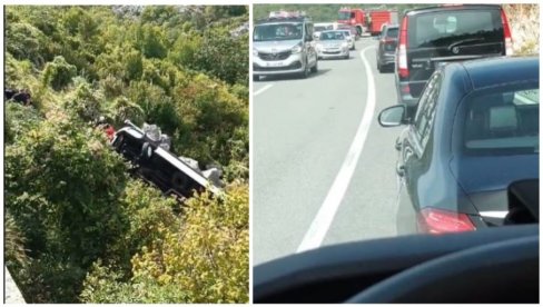 PRVE SLIKE TEŠKE NESREĆE U CRNOJ GORI: Najmanje troje mrtvih, službe izvlače povređene (FOTO)