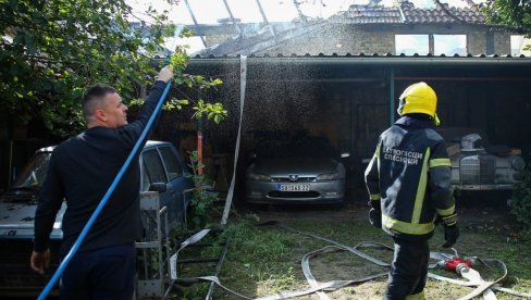 SREĆOM NEMA POVREĐENIH: Požar u Ustaničkoj ulici u Subotici odneo pomoćne prostorije