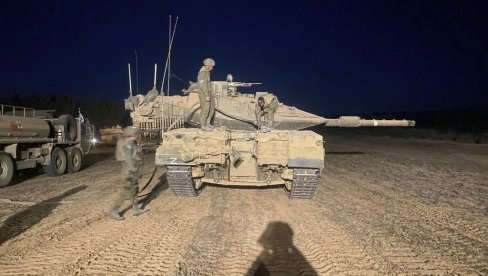 IDF  SAOPŠTIO:  Kopnene snage probile prve linije odbrane Hamasa na severu Pojasa Gaze