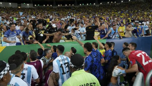 HAOS U BRAZILU! Tukli navijače Argentine, Martinez šakom udario policajca, a onda je Otamendi kariokama zabio nož u srce (VIDEO)